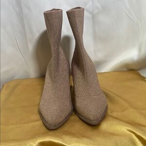 Elegant Pink Sparkle Boots